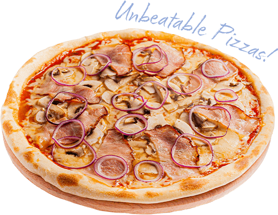 Unbeatable pizzas available at The Taste Of Italy